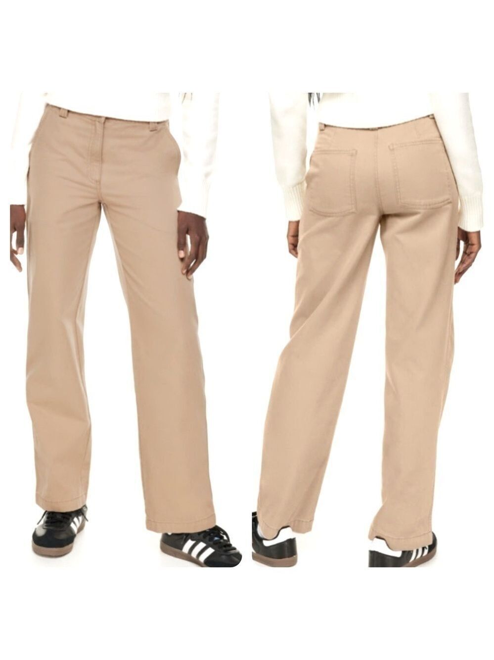 Aritzia Sunday Best New Jaden Khaki Tan Chino Pants Size 12